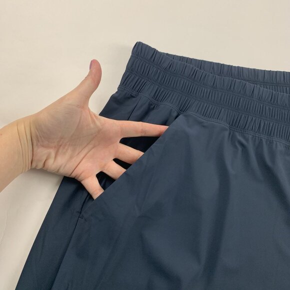 Old Navy Dusk Blue Sleektech Barrel Leg Athletic Pant 3X New - Picture 3 of 7